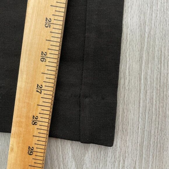 Everlane The Work It Ponte Knit High Rise Cotton Pant Black 2 - Picture 9 of 9